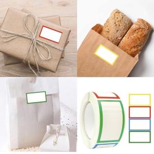 250Pcs Colorful Border Name Label Sticker Identification Badges Sticker Clothing Labels Sticker for School Themed Party