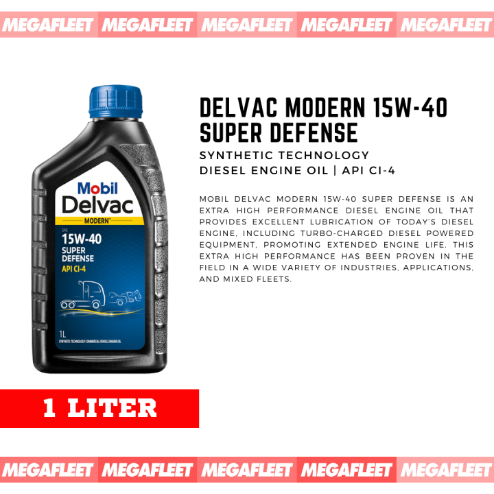 Mobil Delvac Modern 15w 40 Super Defense 1 Liter Lazada Ph