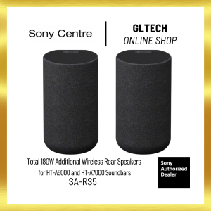 Sony (SA-RS5) Total 180W Additional Wireless Rear Speakers with Built-in Battery for HT-A7000 & HT-A5000 Soundbars