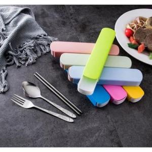 Sendok Makan Travel 3in1 Bahan Stainlees Set Sendok Stainlees Peralatan Makan