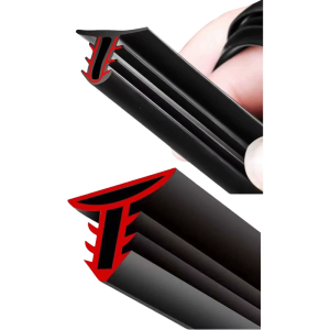 Automotive Door Weather Stripping 5.2Ft / 6.5Ft Car Door Rubber Edge Trim Seal Strips Sound Insulation Strips