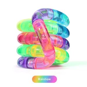 Finger Rope Tangle Fidget Gifts Ornament Changing Fidget Toy Flexible Twisting For Kids Adults Stress Relief Office Travel Use