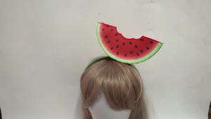 Thoải Mái Hawaii 3D Dưa Hấu Mũ sắt Với Màu Sắc Tươi Sáng Lấp Lánh Cho tiệc cosplay Và Bãi Biển Hoạt Động