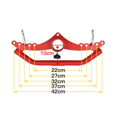 【Shop the Look】 Gym Lat Pull Down Bar Fitness Rowing Workout T-Bar High Low Pulley Cable Attachments Biceps Triceps Back Muscles Handle