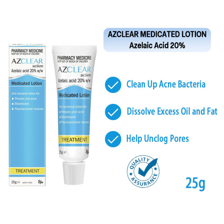Ego Azclear 20% Azelaic Acid Multi-Purpose Cream Reduces Acne and Fades Dark Spots