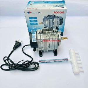 Máy sục sủi thổi khí oxy hồ bể cá RESUN ACO- 002 + 6 quả sủi + 12m dây | máy thổi oxy cho hồ bể cá 25w | máy sục khí bể cá điện 220v | máy sục khí bể cá mini | máy sủi oxi cho cá  khí | máy sục oxi bể cá