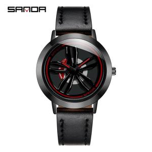 Đồng Hồ Nam Thương Hiệu SANDA Đồng Hồ Doanh Nhân Thể Thao Ddial Xoay Bánh Xe Đồng Hồ Thạch Anh Chống Nước Dây Đeo Chất Lượng Cao Sang Trọng Thời Trang Hộp Quà Tặng Đồng Hồ Nam