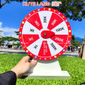 Vòng quay lì xì 2024 may mắn trúng thưởng 10 ô hot trend tết năm mới vui nhộn bằng gỗ MDF chắc chắn chống nước. 