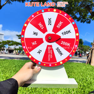Vòng quay lì xì 2026 may mắn trúng thưởng 10 ô hot trend tết năm mới vui nhộn bằng gỗ MDF chắc chắn chống nước