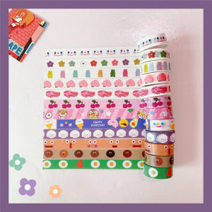 Cuộn Băng Dính Washi In Họa Tiết Đáng Yêu Trang Trí Sổ Tay Tủ Kệ - Băng Dính Giấy Dễ Thương - Beyou