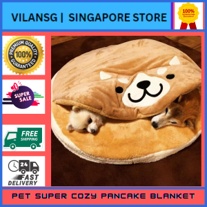 Shiba Inu Super Cozy Pancake Blanket Doroyaki Cushioned Dog Bed Cute Cushion Pets