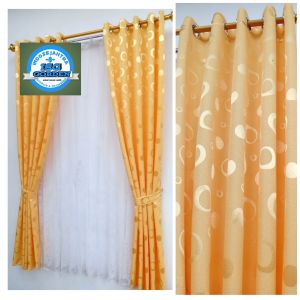 Gorden Gordyn Hordeng Korden Gordeng Jendela Pintu Minimalis Motif Polkadot Murah