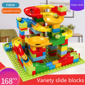 【SALE】168PCS DIY Marble Race Track Ball Block Funnel Slide Brick Children Toys Kids Boys and Girls Gifts