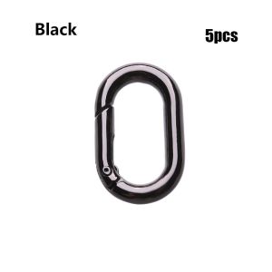 JAYNEBIO 1/2/4/5pcs Zinc Alloy Plated Camping Hiking Accessories Spring Oval Rings Outdoor Carabiner Bag Belt Buckles Handbags Clips