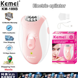 Kemei KM-189B Electric Hair Removal Tool Women Shaver Rechargeable Underarm Trimmer Device Professional Painless Shaving
