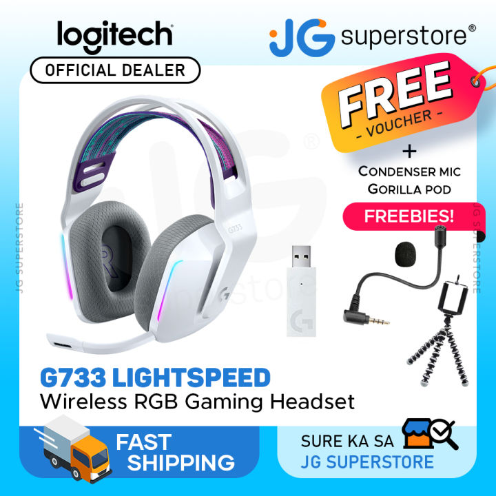 Logitech G733 Lightspeed Wireless Gaming Headset RGB Headphones