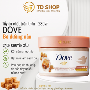 (Mẫu mới) Kem Tẩy tế bào chết toàn thân Sáng da Mờ thâm DOVE nhiều mùi hương 280g - TD Shop