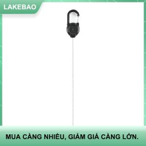【LAKEBAO】 1 cái dây thừng dây thể thao có thể thu vào móc chìa khóa dễ dàng kéo Khóa chống mất bật cao chống trộm kim loại dễ kéo khóa