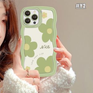 (Lokal Ready) Xinyu Casing hp iPhone 14 iPhone 14 Pro Max iPhone 11 iPhone13 Pro Max 11 Pro Max iPhone 12 XR XS MAX iPhone 6 6S 7 8 Plus SE 2020 Wavy Lukisan Cat Minyak Mencintai Hidup Anda Bunga Tepi Bergelombang Soft TPU Case Cover