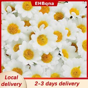 [COD]  HOT SALE Ship within 24 hours 100Pcs Artificial Gerbera Daisy Silk Flowers Heads For DIY Wedding Party