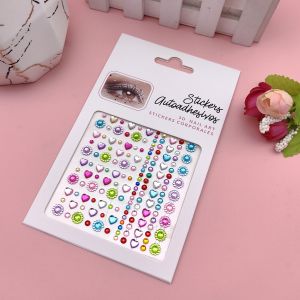 สติ๊กเกอร์เพชรติดหน้า สีสัน พร้อมส่ง ร้านไทย เม็ดมุกติดหน้า กลิตเตอร์แต่งหน้า เพชรสติ๊กเกอร์ เพชรติดหน้า