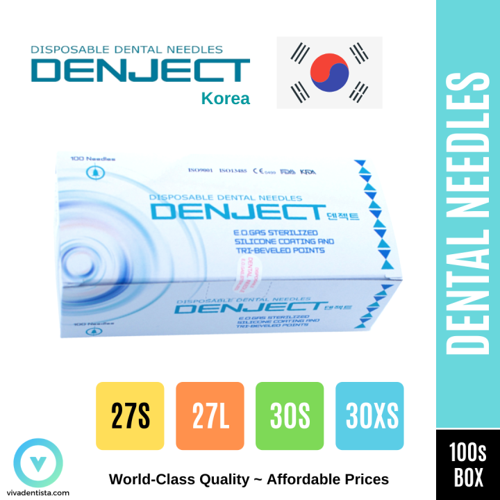 Disposable Dental Needles (100pcs/box) DENJECT / Zogear Lazada PH