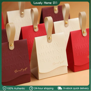 10pcs Wedding Candy Box Vintage French Handheld Gift Box Gift Bag