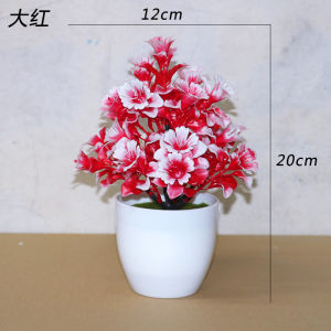 DRPT42 Pot Tanaman Hias Bunga Hias Plastik Ornamen Pot Bonsai Artificial Flower Decoration