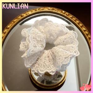 [KUNLIAN] Four Layered Hair Scrunchie For Women Elastic Ponytail Holder Headband Hair Band Hair Accessories