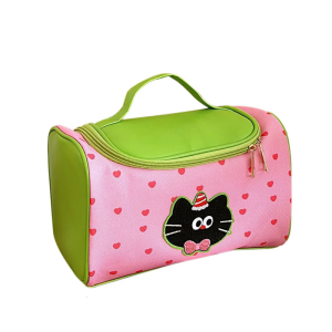 Travel Makeup Bag Cosmetic Bag Wash Bag Large Capacity Skincare Storage Bag Lovely Cartoon Kitten Toiletry Bag