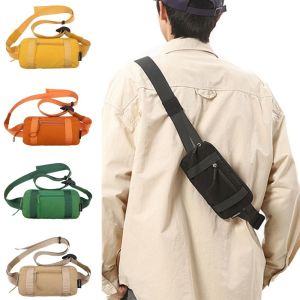 MOIRA ความจุขนาดใหญ่ กระเป๋าหน้าอกผู้ชาย หลายฟังก์ชัน ไนลอน กระเป๋าคาดเอว กระเป๋าเก็บของ ไหล่ปรับได้ กระเป๋าคาดเอวกีฬา ชาย