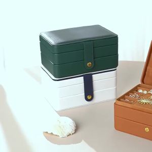 LDIES 1pc Waterproof PU Leather Storage Dustproof Accessory Storage Dressing Table Home Decorations Jewelry Organizer 2T9R4
