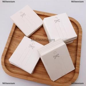 [COD] Millennium 50 cái thẻ kẹp tóc màu trắng đính Thẻ cung hiển thị Thẻ các tông đóng gói giấy