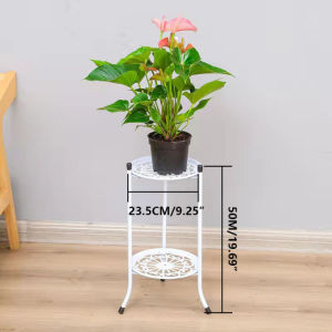 SOHO Plant Rack Flower Rack Metal Plant Rack Stand Indoor Outdoor Flower Pot Display Holder Iron Planter Shelf for Living Room Garden Lawn Patio