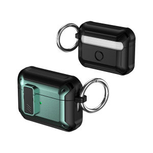Luxury TPU+PC Switch Earphone Case Box For Apple Airpods Pro 1 2 3 Shockproof Cover Air pods Pro 2 3 Pro2 Accessories Keychain