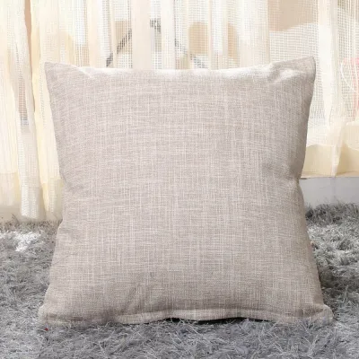 New 40x40 45x45 50x50 55x55 Large Linen Plain Cushion Cover Throw Pillow Case Home Sofa Decor No Pillow