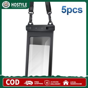 【Free Shipping】 5pcs Waterproof Phone Pouch with Lanyard for Swimming and Outdoor Water Adventures