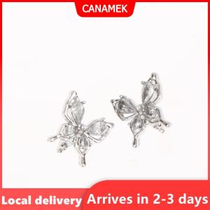 【Giao hàng nhanh】 2pcs Rhinestone trang trí cho clip trên Earbuds mở tai trang trí Zirconia tai nghe phụ kiện tháo rời DIY Tai nghe trang trí