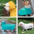 HATELI Dog Raincoat Waterproof Soft PU Breathable Dog Rain Jacket for Small Medium Large Dogs Hooded Cat Rain Coat with Transparent Cap Protect Belly Corgi Teddy Golden Retriever Shih Tzu Rain Poncho. 