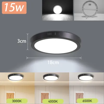 LED Ceiling Light Pin Lamp Ultrathin Surface Mounted Downlights 10W 15W 20W 30W Round Square For Living Bedroom Corridor