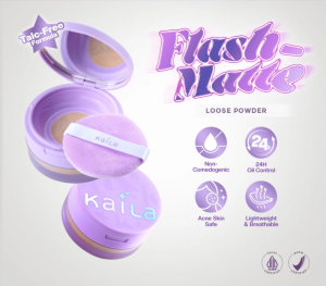 Kaila FLash-Matte Loose Powder - Bedak Tabur Mengontrol Minyak Kulit Berminyak Acne Prone Tahan Lama Skin Barrier