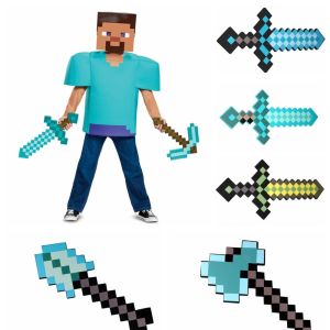 GIORGIONE โฟมนุ่มๆ ของเล่นดาบเพชรสีฟ้า ที่ตักพลั่ว ของเล่นร่าง ดาบของเล่น ของเล่นคำ เกลือเกลือ ของเล่นดาบโฟม EVA ของขวัญวันเกิดเด็ก