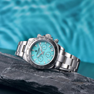 PAGANI DESIGN Original Men Watch Japan TMI VK63 Stainless Steel Blue Chronograph Quartz Watch For Men Waterproof 100m PD-1727 2025 New