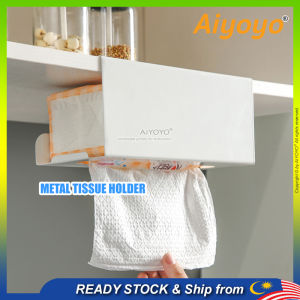 No-Drill Cabinet Hanging Tissue Holder Rack Towel Tissue Paper Storage Box Hanging Upside Down Drawer Punch Free Wide Mouth Non-Slip