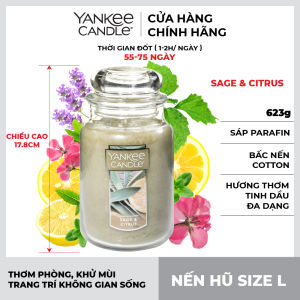 Nến hũ Yankee Candle size L - Sage & Citrus