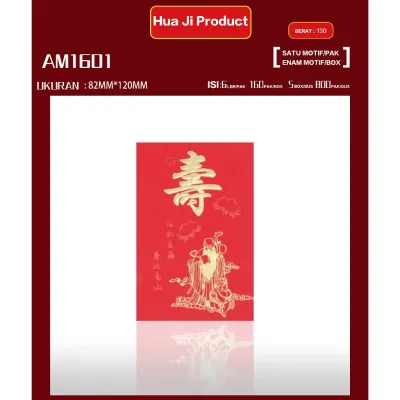 Angpao Shou Panjang Umur Longevity Angpau Happy Birthday Amplop Ulang Tahun Ampau Terbaru