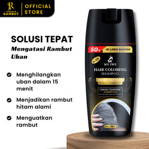 MYIWE My Iwe Hair Coloring Shampoo BLACK 150ml Shampo Penghitam Rambut Uban Sampo Anti Uban
