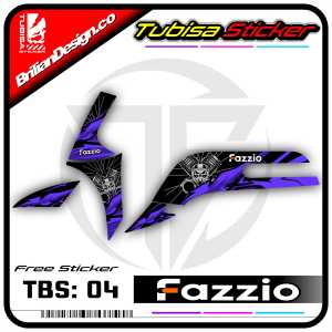 Sticker Striping Fazzio - Stiker Striping Variasi List Motor Fazzio. TBS.04