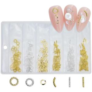Nail Art Rivets Nail Art Studs Gold Silver Nail Art Charms Nail Art Accessories Nail for DIY Crafts Nail Decor