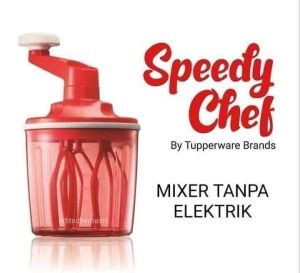Tupperware Speedy Chef Red Manual Beaters
